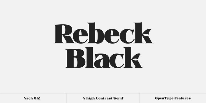 Rebeck Font Rebeck Font