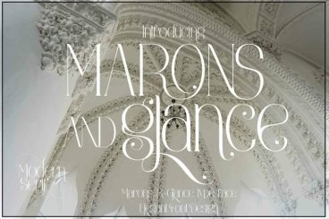 Marons and Glance Font