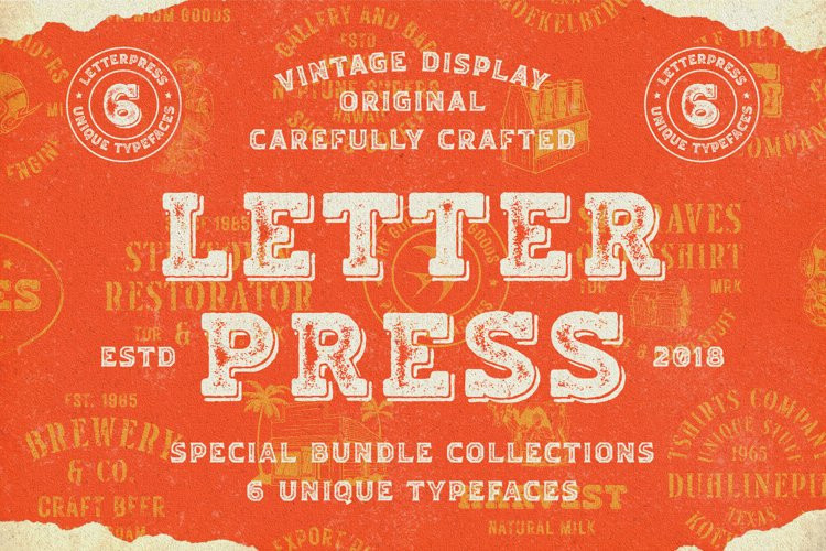 Letterpress Font Free Font