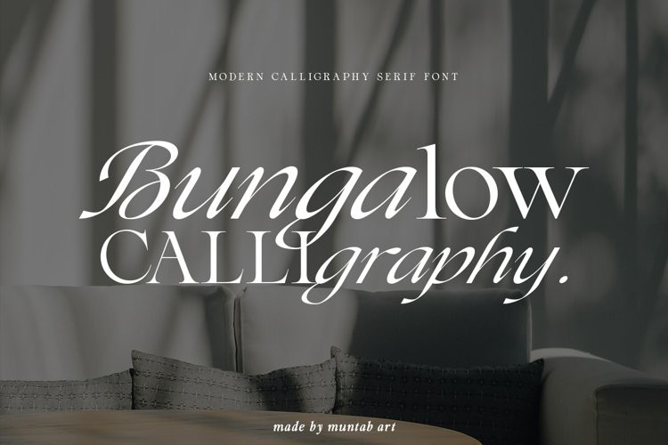Bungalow | Calligraphy font Bungalow | Calligraphy font