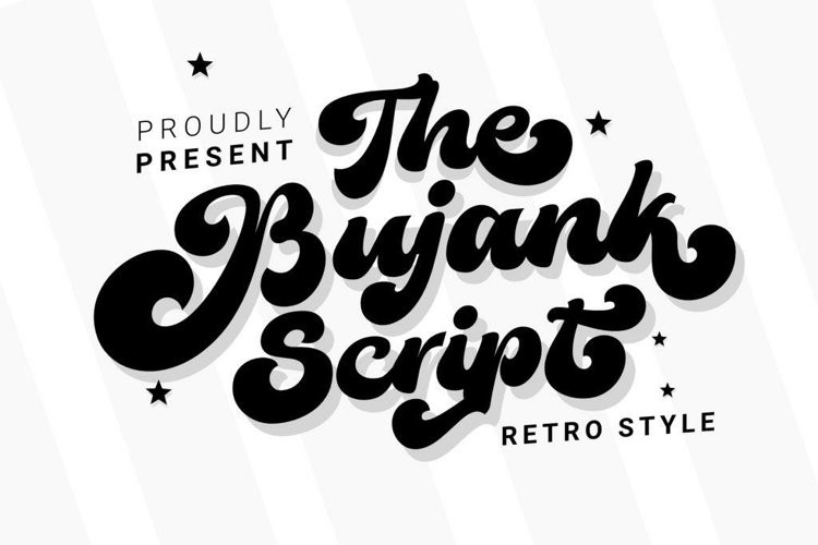 The Bujank Script Font