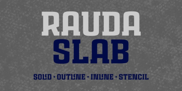 Rauda Slab Family Font