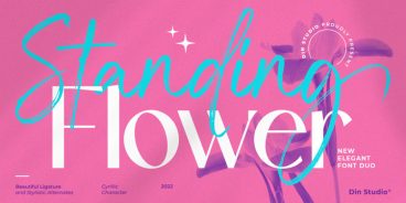 Standing Flower Font Family