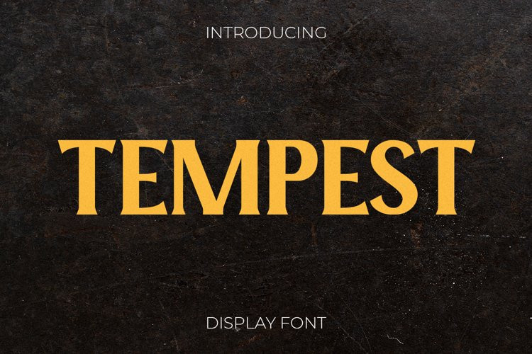 Tempest Font - Free Font