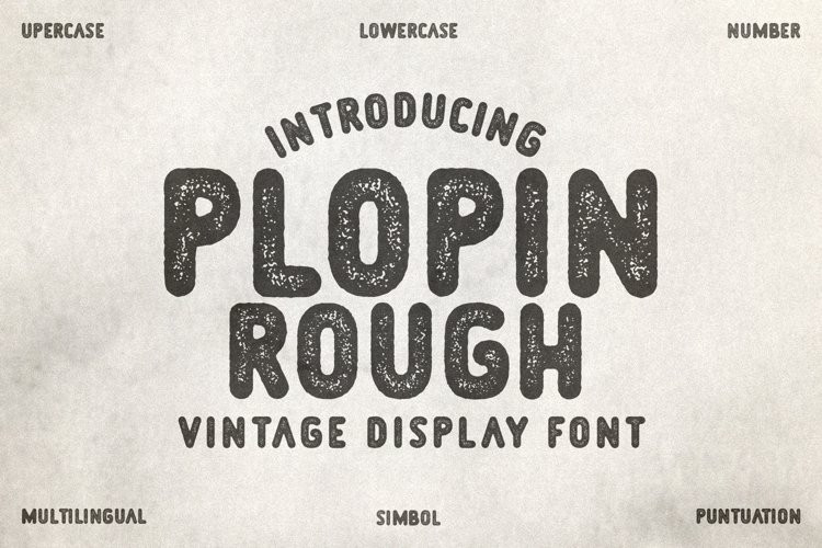 Plopin Rough Font Plopin Rough Font