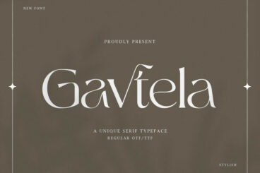 Gavtella - A Unique Serif Typefae RQXY8QF