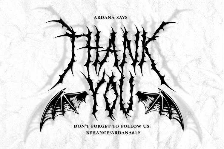 Black Dread - Death Metal Font