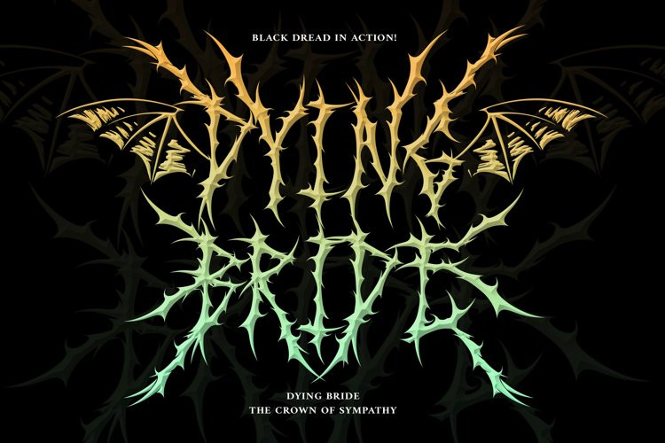 Black Dread - Death Metal Font Black Dread - Death Metal Font