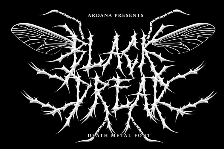 Black Dread - Death Metal Font Black Dread - Death Metal Font