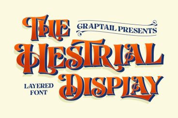 Hestrial - Layered Font