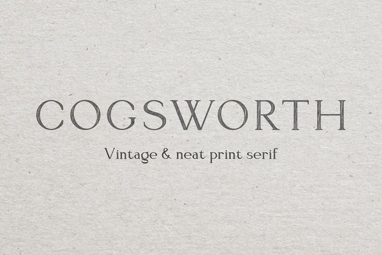 Cogsworth Font