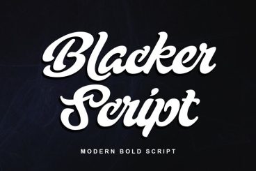 Blacker Script Font