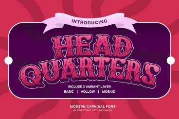 Headquarters Font