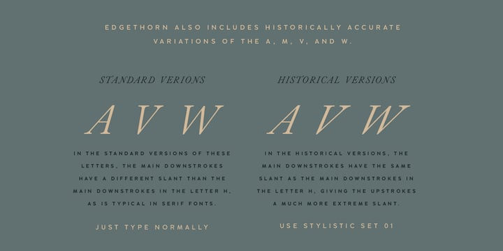Edgethorn Font
