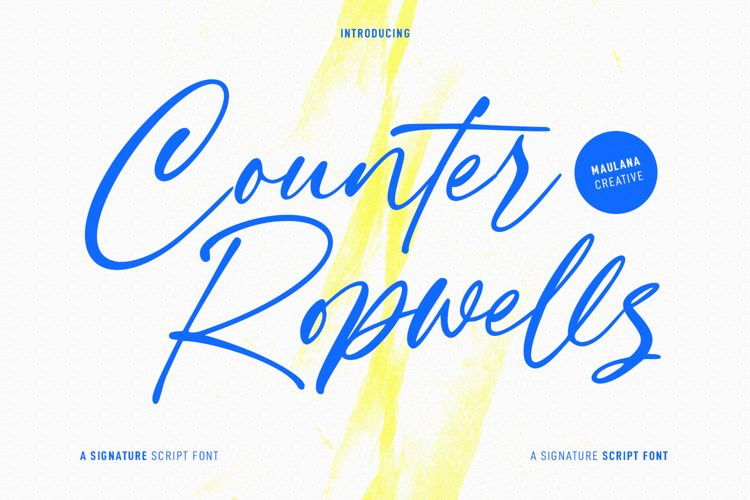 Counter Ropwells Font Counter Ropwells Font