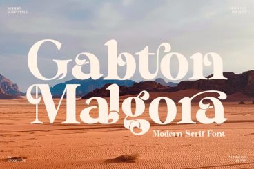 Gabton malgora serif font