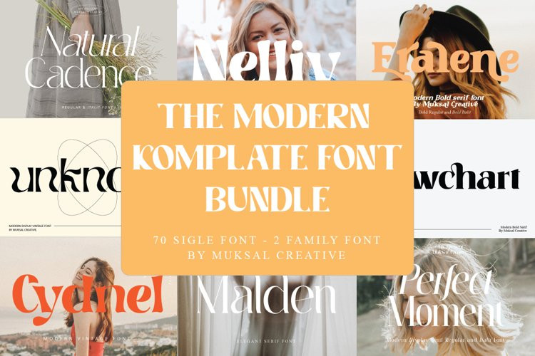 The Modern Komplate Font Bundle - Free Font