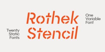 Rothek Stencil Font Family