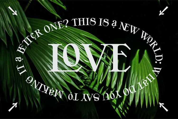 YE bold ligature serif