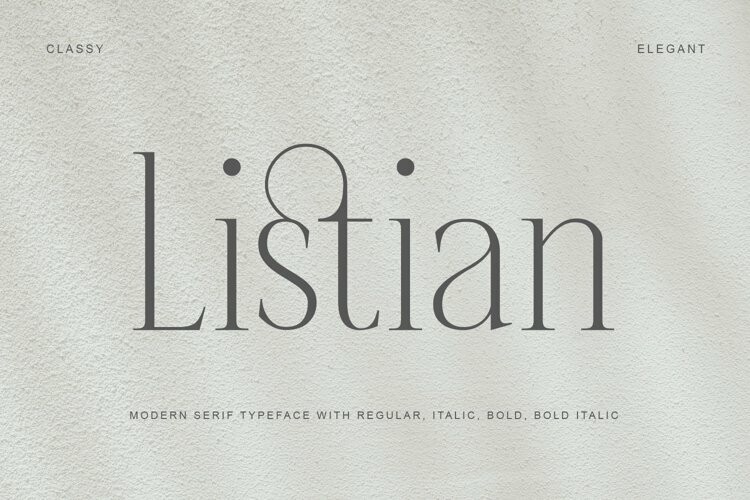 Listian font Listian font