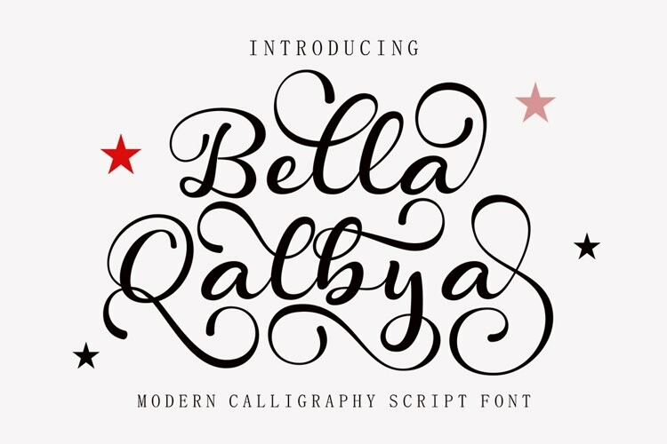 Bella Qalbiya Font Bella Qalbiya Font