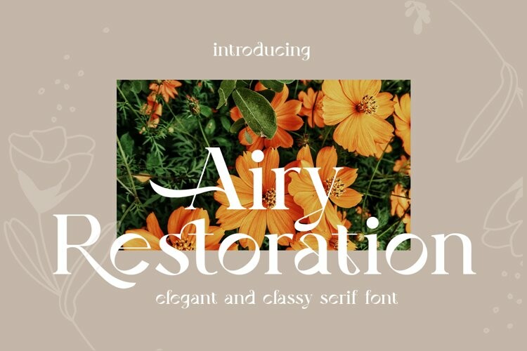 Airy Restoration Font Airy Restoration Font
