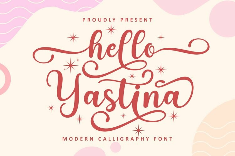 Hello Yustina Script Font Hello Yustina Script Font