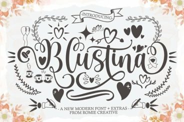 Blustina Script Font