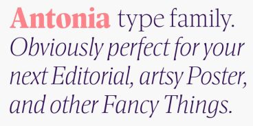 Antonia Variable Font Family