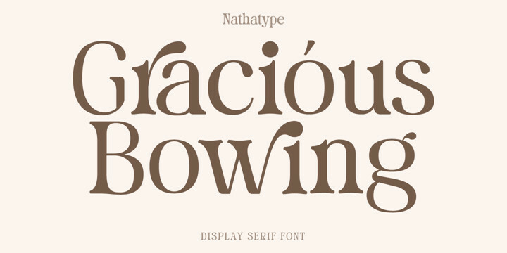 Gracious Bowing Font