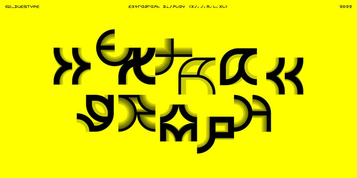 Extragraph Display Font Family Extragraph Display Font Family