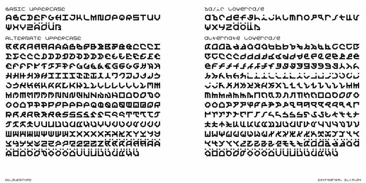 Extragraph Display Font Family