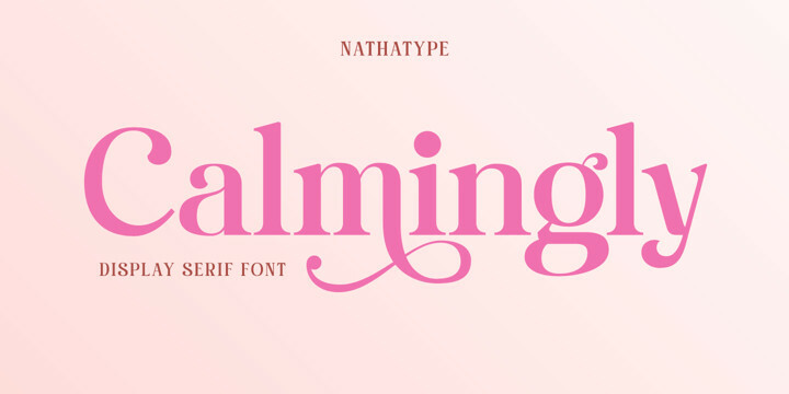 Calmingly Font Calmingly Font