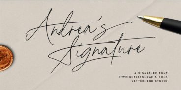 Andreas Signature Font Family