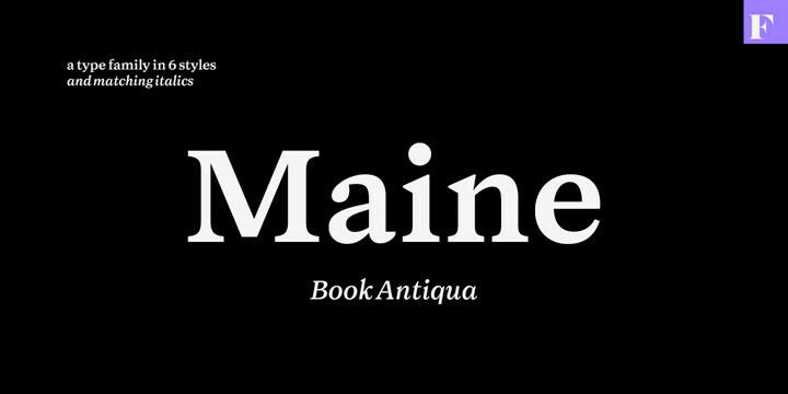 Maine Font Family Maine Font Family