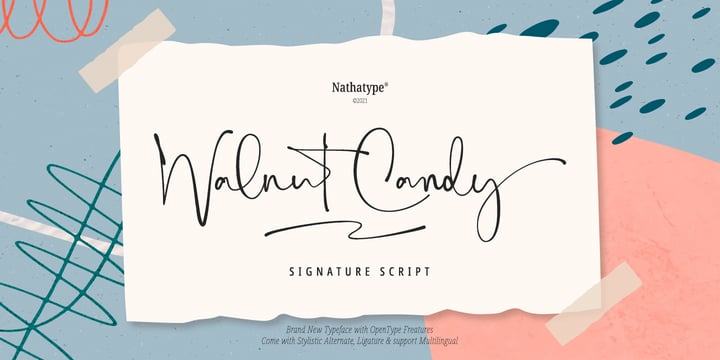 Walnut Candy Font
