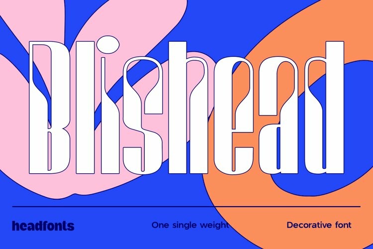 Blishead display font Blishead display font