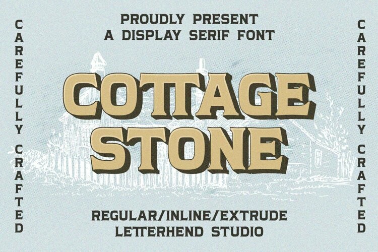 Cottage Stone Font Cottage Stone Font