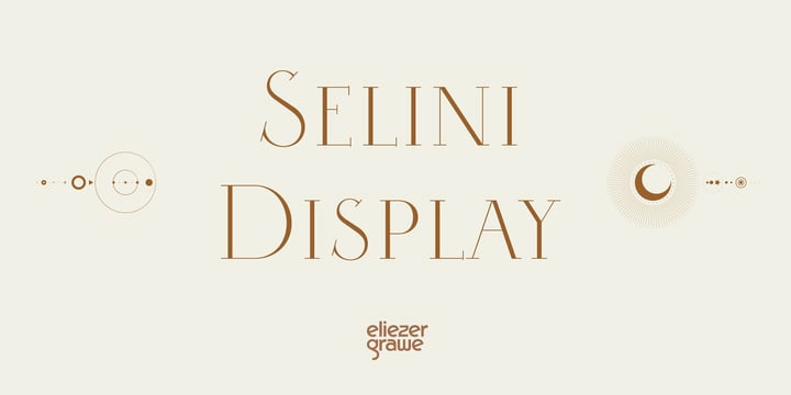 Selini Display Font Family Selini Display Font Family