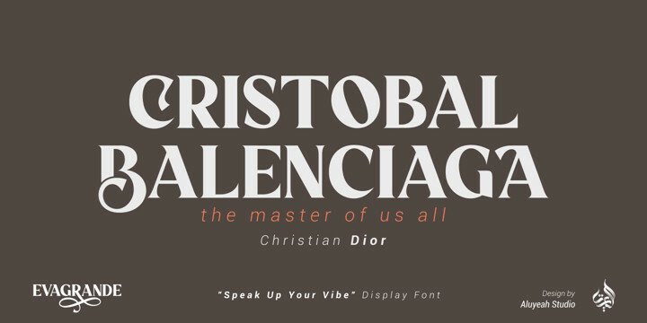 Al Evagrande Font Family