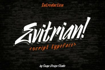 Evitrian - Urban Street Font