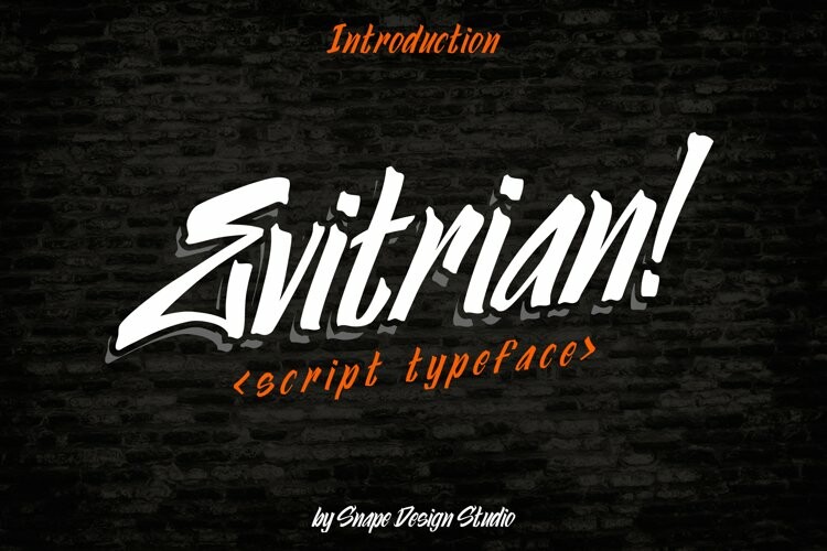 Evitrian - Urban Street Font Evitrian - Urban Street Font