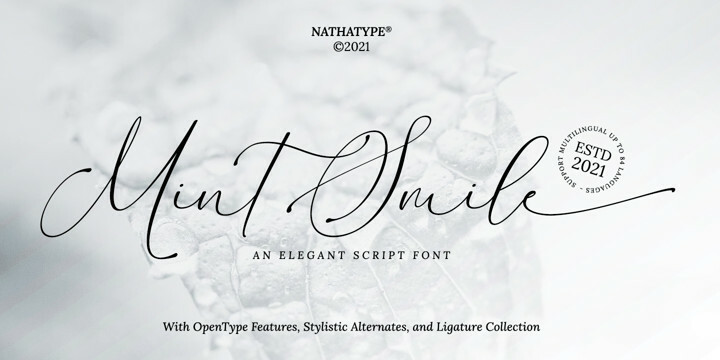 Mint Smiles Font Mint Smiles Font
