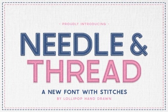 Needle and Thread Font - Free Font