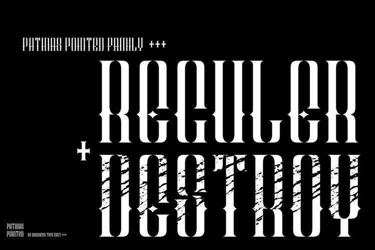Patinas Pointed Font