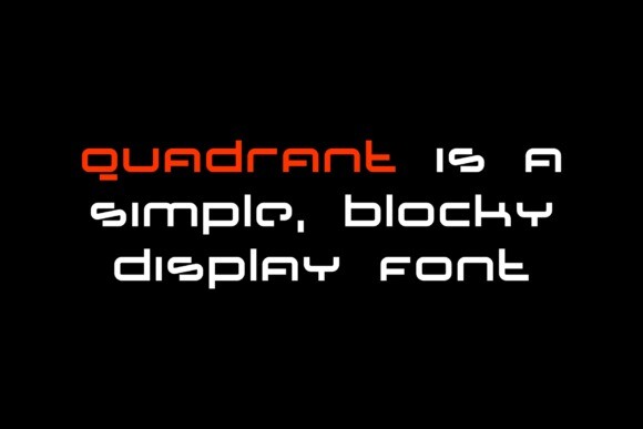 Quadrant Font - IFonts.xyz