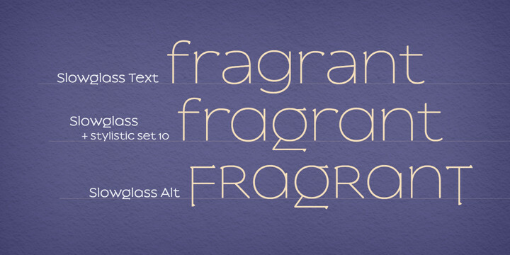 Slowglass Font Family