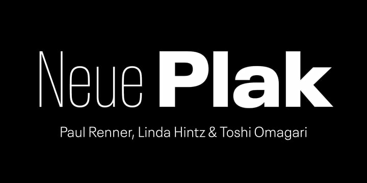 Neue Plak Font Family