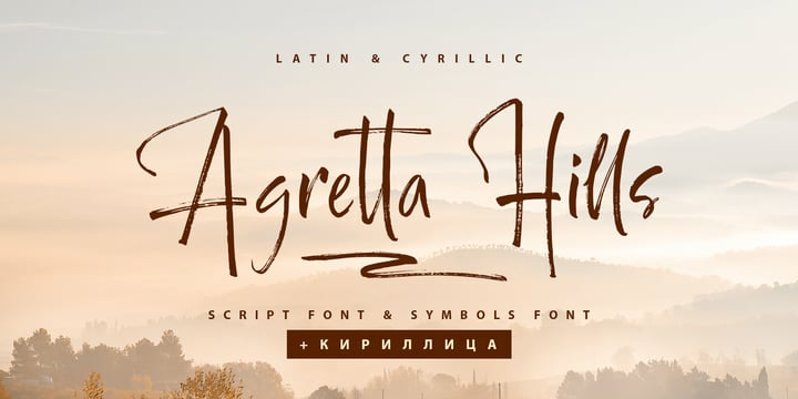 Agretta Hills Font Family Agretta Hills Font Family