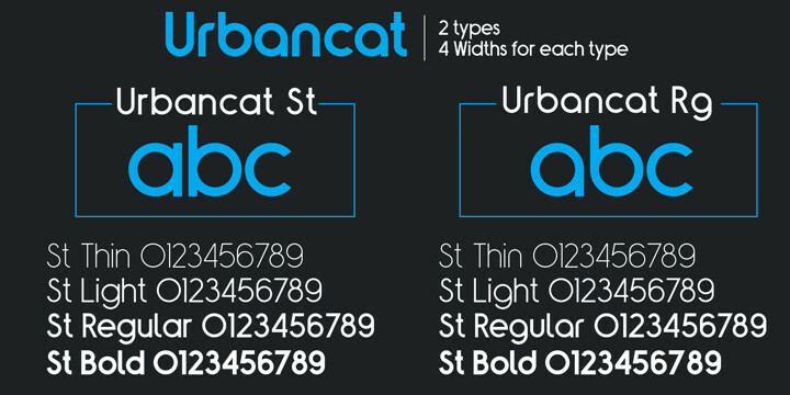 Urbancat Font Family